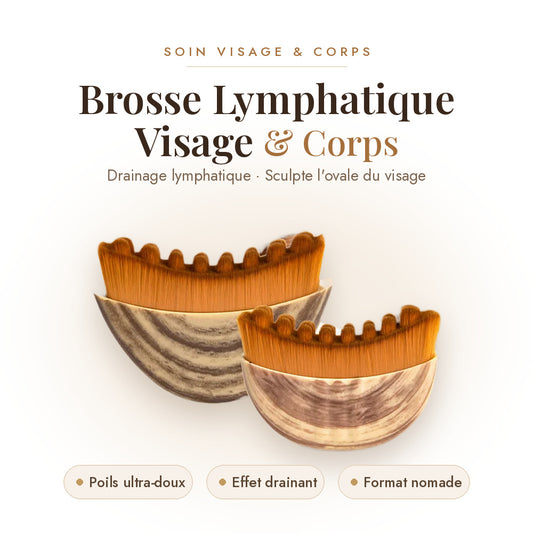 Brosse Lymphatique Visage – Le Geste 3 Minutes qui Réveille l'Ovale du Visage, Ultra...
